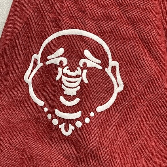 True Religion Brand Jeans Red Dahlia 2002 TRBJ Arc Tree Graphic Large - Picture 6 of 8